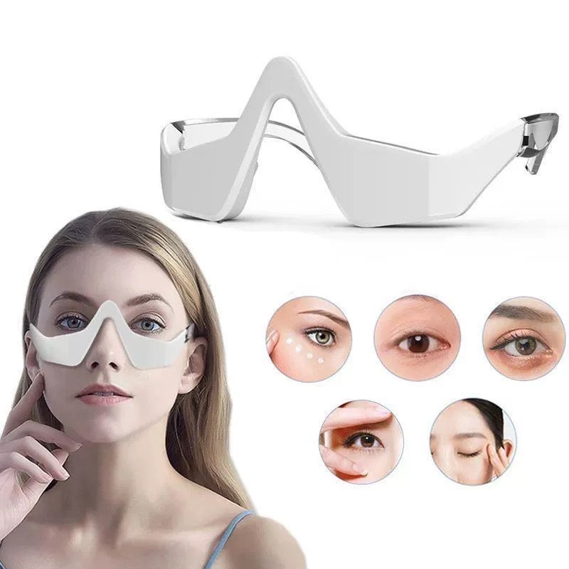 EMS Microcurrent Eye Lift & Red Light Therapy Device – Fade Dark Circles, Smooth Wrinkles, Firm Under-Eye Skin
