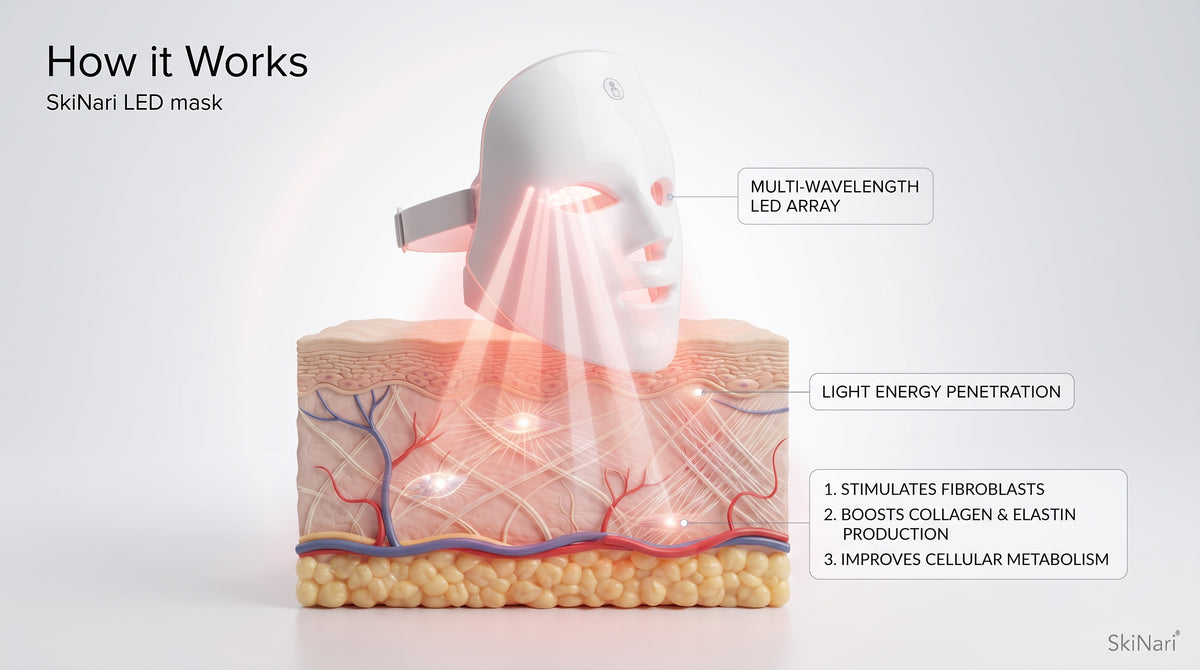 LED Light Therapy Face Mask – Anti-Aging & Acne Treatment