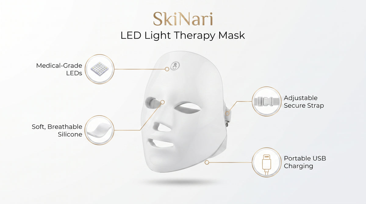 LED Light Therapy Face Mask – Anti-Aging & Acne Treatment
